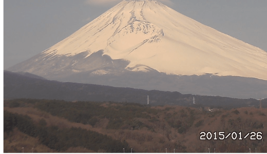 ライブカメラ富士山ビューの160秒間の早回し動画で富士山を楽しむ