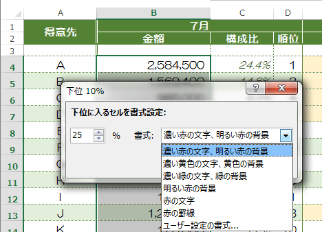 Excelの条件付き書式で資料に一工夫  税理士かわべのblog