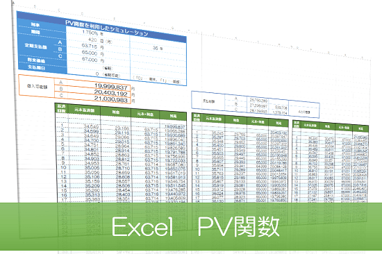 Excelのpv関数を使って月々の返済額から借入可能額を算出する 税理士かわべのblog