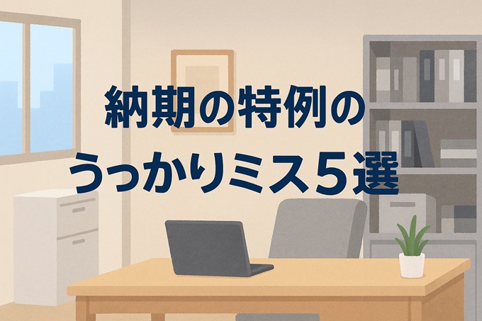 令和7年版-納期の特例